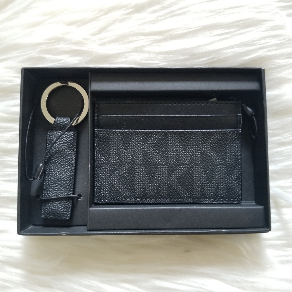 MK Cardholder and Keychain Set